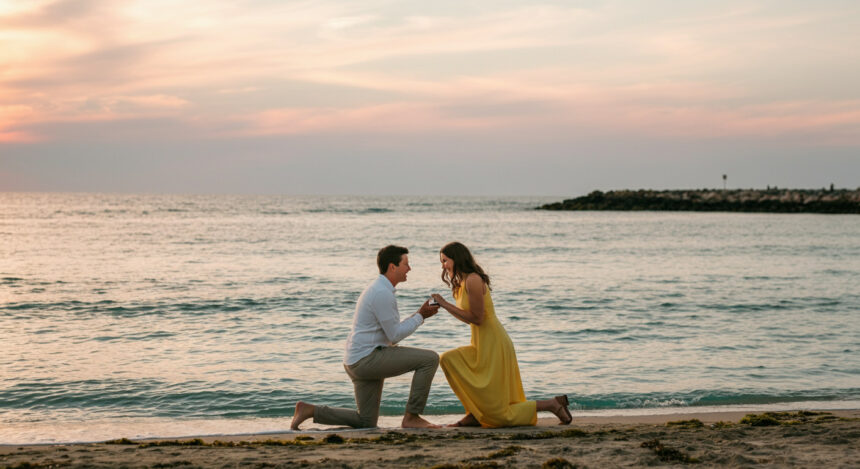 demandes en mariage plage