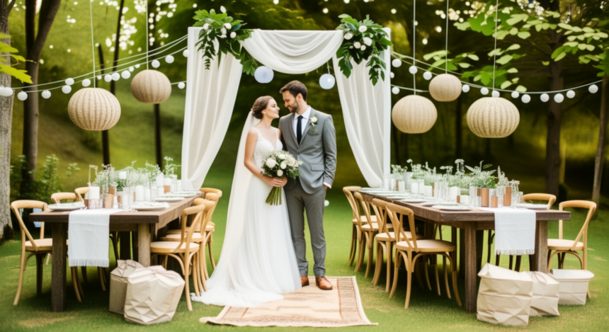 réception de mariage écoresponsable