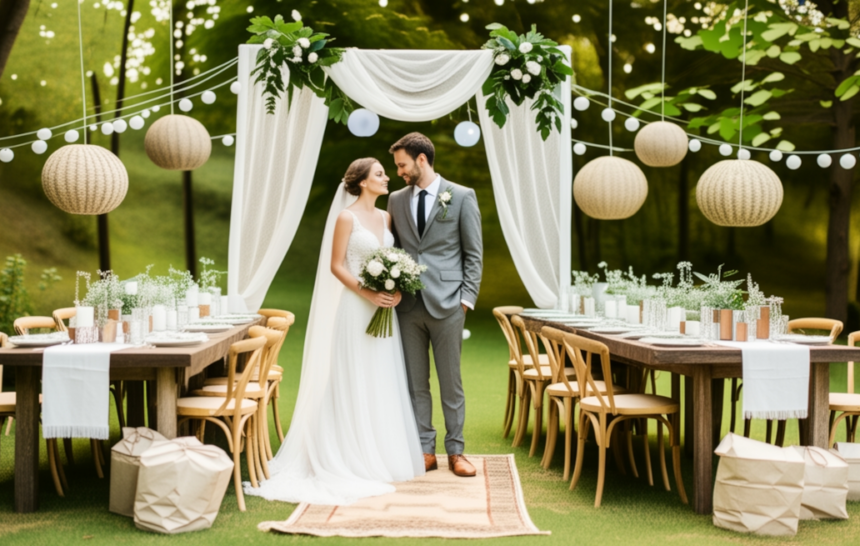 réception de mariage écoresponsable